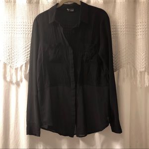 Urban outfitters sparkle & fade button down